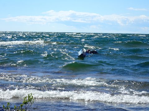 Photo from Paddling Painted - Kayaking out of Bayfield Inlet.