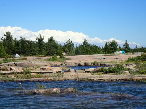 Photo from Paddling Painted - Kayaking out of Bayfield Inlet.