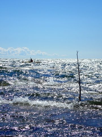 Photo from Paddling Painted - Kayaking out of Bayfield Inlet.