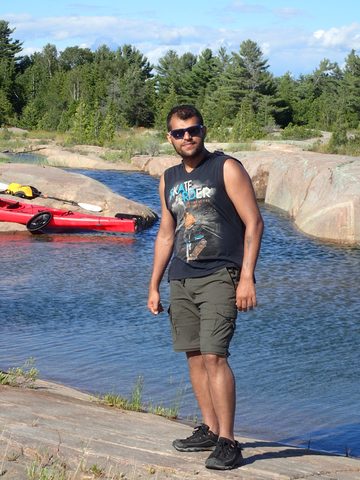 Photo from Paddling Painted - Kayaking out of Bayfield Inlet.