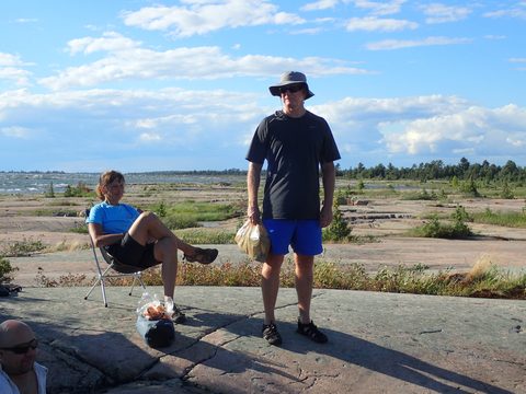 Photo from Paddling Painted - Kayaking out of Bayfield Inlet.