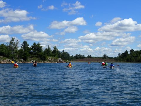 Photo from Paddling Painted - Kayaking out of Bayfield Inlet.