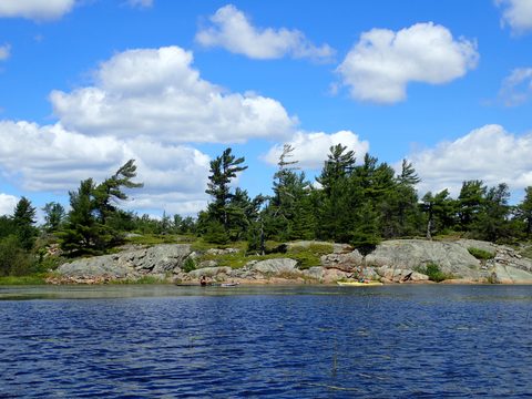 Photo from Paddling Painted - Kayaking out of Bayfield Inlet.