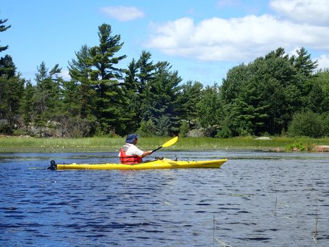 Photo from Paddling Painted - Kayaking out of Bayfield Inlet.