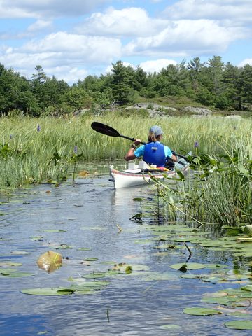 Photo from Paddling Painted - Kayaking out of Bayfield Inlet.