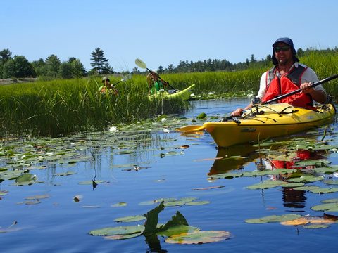 Photo from Paddling Painted - Kayaking out of Bayfield Inlet.