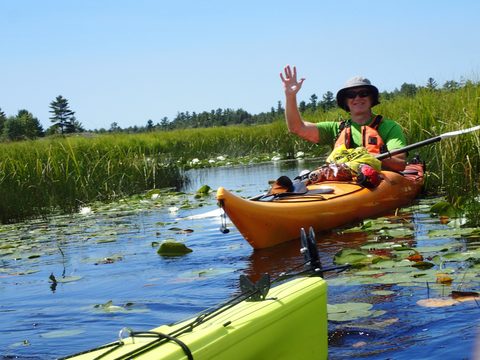 Photo from Paddling Painted - Kayaking out of Bayfield Inlet.