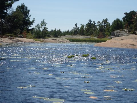 Photo from Paddling Painted - Kayaking out of Bayfield Inlet.