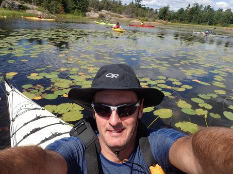 Photo from Paddling Painted - Kayaking out of Bayfield Inlet.