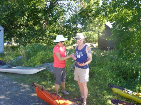Photo from Paddling Painted - Kayaking out of Bayfield Inlet.
