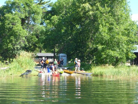 Photo from Paddling Painted - Kayaking out of Bayfield Inlet.