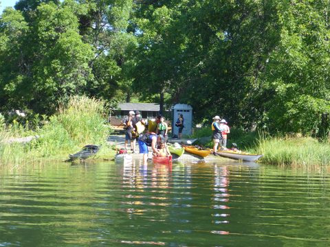 Photo from Paddling Painted - Kayaking out of Bayfield Inlet.