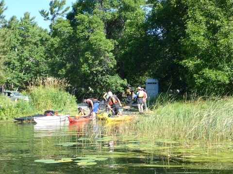 Photo from Paddling Painted - Kayaking out of Bayfield Inlet.