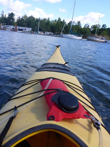 Photo from Paddling Painted - Kayaking out of Bayfield Inlet.