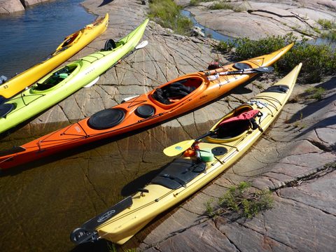 Photo from Paddling Painted - Kayaking out of Bayfield Inlet.