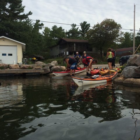 It's hard to get pics of kayak loading without some bum shots