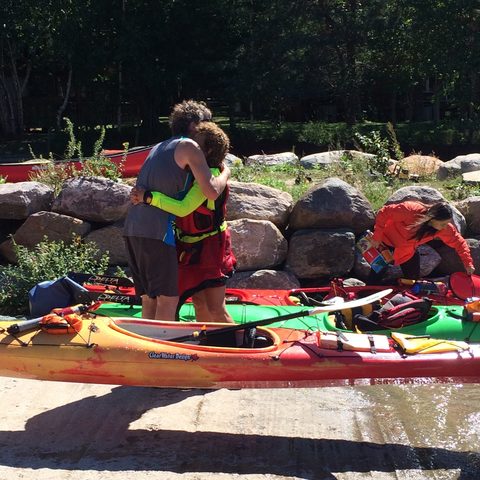 Some members of the welcome committee were especially welcoming.  And yes, a love like that could make your kayak levitate, too.
