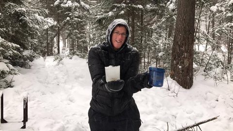 Photo from Snowshoeing Algonquin's Blue Diamond Loop for New Year's