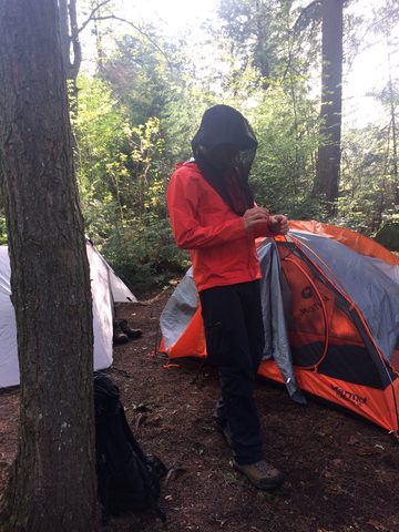 Peter, came from Germany to experience Canadian camping life