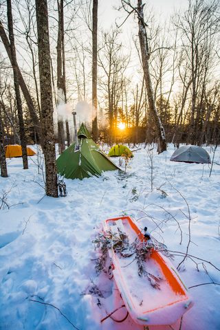 Photo from Minnesing Trail: 3 days winter camping