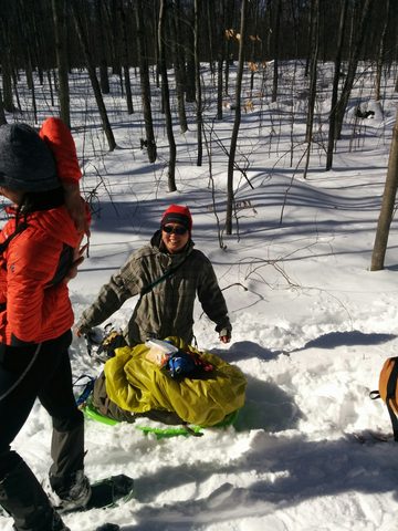 Photo from Minnesing Trail: 3 days winter camping