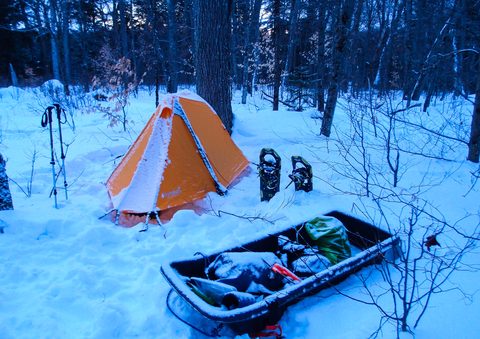 Photo from Minnesing Trail: 3 days winter camping