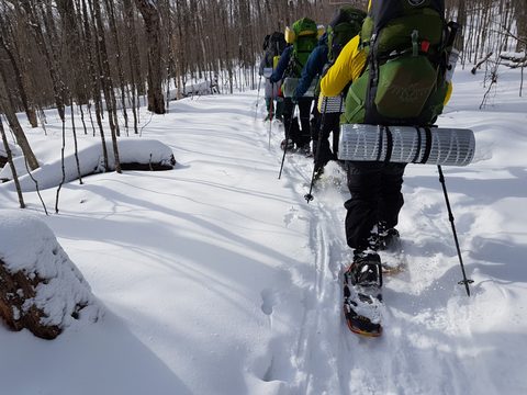 Photo from Beginners Winter Backpacking Course