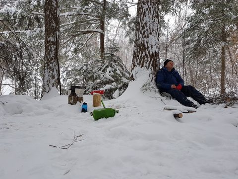 Photo from Beginners Winter Backpacking Course