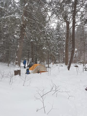 Photo from Beginners Winter Backpacking Course