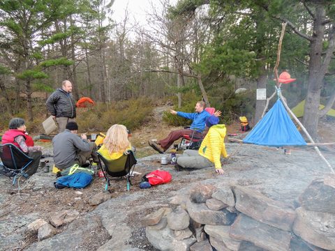 Photo from McCrae Lake Spring Cleanup