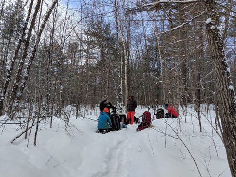 Photo from Beginners Winter Backpacking Course