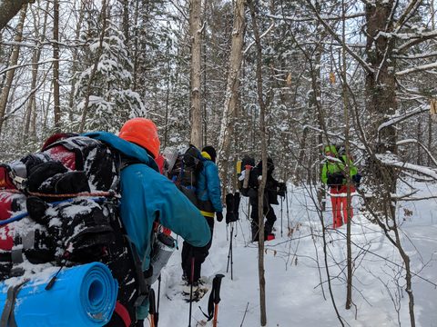Photo from Beginners Winter Backpacking Course