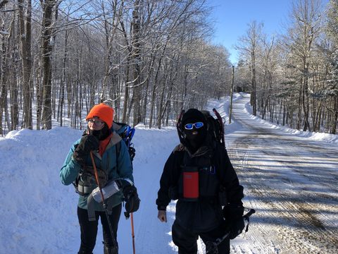 Photo from Beginners Winter Backpacking Course
