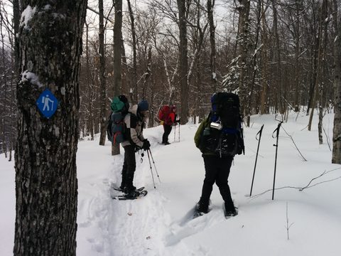 Photo from New Moon Snowshoeing, Guskewau Lake, Algonquin