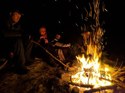 Photo from New Moon Snowshoeing, Guskewau Lake, Algonquin