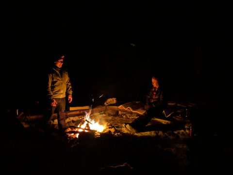 Photo from New Moon Snowshoeing, Guskewau Lake, Algonquin