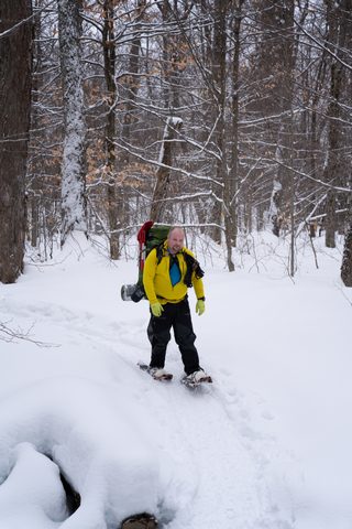 Photo from New Moon Snowshoeing, Guskewau Lake, Algonquin