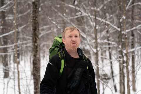 Photo from New Moon Snowshoeing, Guskewau Lake, Algonquin