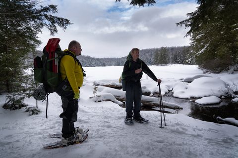 Photo from New Moon Snowshoeing, Guskewau Lake, Algonquin
