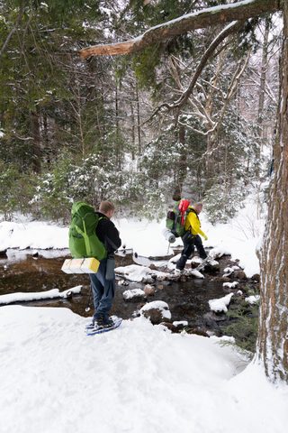 Photo from New Moon Snowshoeing, Guskewau Lake, Algonquin