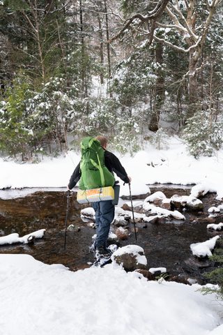 Photo from New Moon Snowshoeing, Guskewau Lake, Algonquin