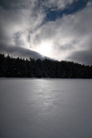 Photo from New Moon Snowshoeing, Guskewau Lake, Algonquin