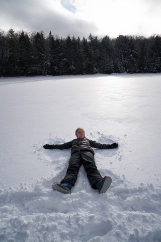 Photo from New Moon Snowshoeing, Guskewau Lake, Algonquin