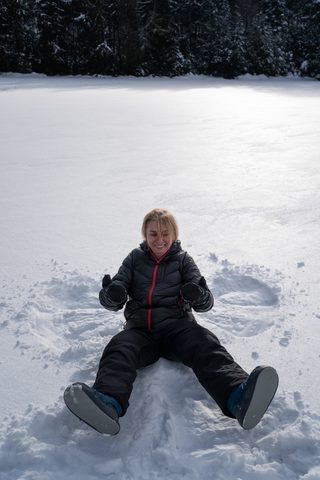 Photo from New Moon Snowshoeing, Guskewau Lake, Algonquin