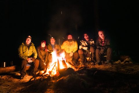 Photo from New Moon Snowshoeing, Guskewau Lake, Algonquin