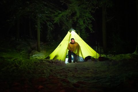 Photo from New Moon Snowshoeing, Guskewau Lake, Algonquin