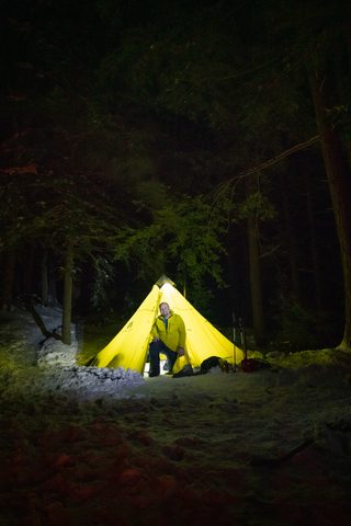 Photo from New Moon Snowshoeing, Guskewau Lake, Algonquin