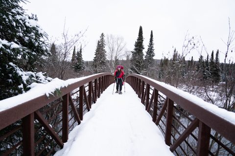 Photo from New Moon Snowshoeing, Guskewau Lake, Algonquin