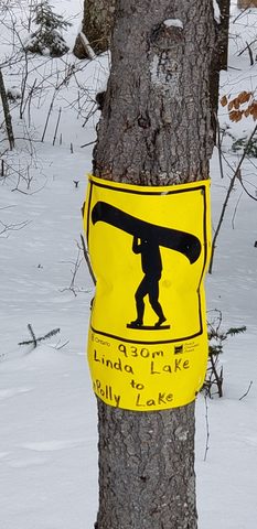 Photo from Minnesing Trail winter camping