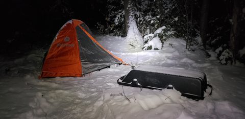 Photo from Minnesing Trail winter camping